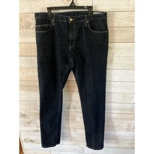 AVIATOR Men's Dark Blue Denim Stretch Straight Leg Travel Jean's Size 38